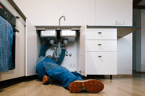 Professional Drain Cleaning technician working in Trumbauersville, PA